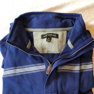 Banana Republic cotton 1/4 zip sweater